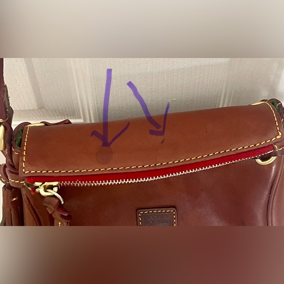 Dooney & Bourke Mini Dark Brown Florentine Leather Crossbody - Picture 7 of 16